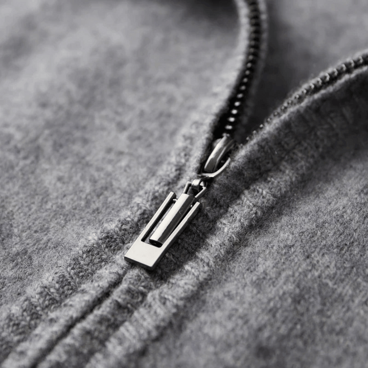 Herren Kaschmir-Zip-Jacke – Laurent