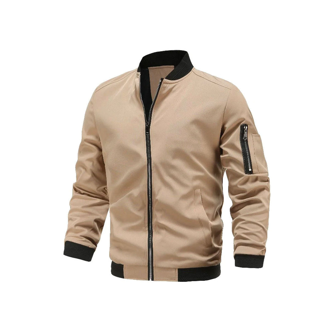 Leichte & trendige Herren Bomberjacke mit Reißverschluss – Jaron
