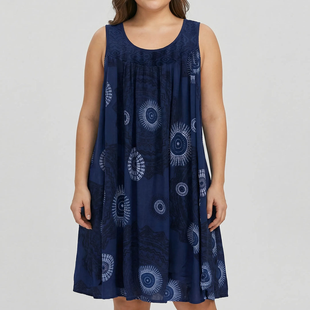 Bedrucktes Strandkleid In Plus-Size - Christie