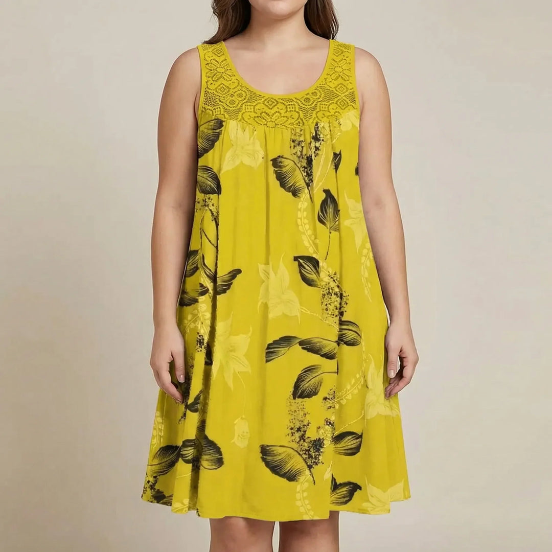 Bedrucktes Strandkleid In Plus-Size - Christie