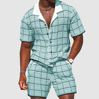 Zweiteilige Herren-Sommerhose mit Karomuster – Jules