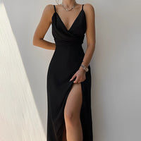 Stilvolles Spaghetti-Träger Kleid – Elena