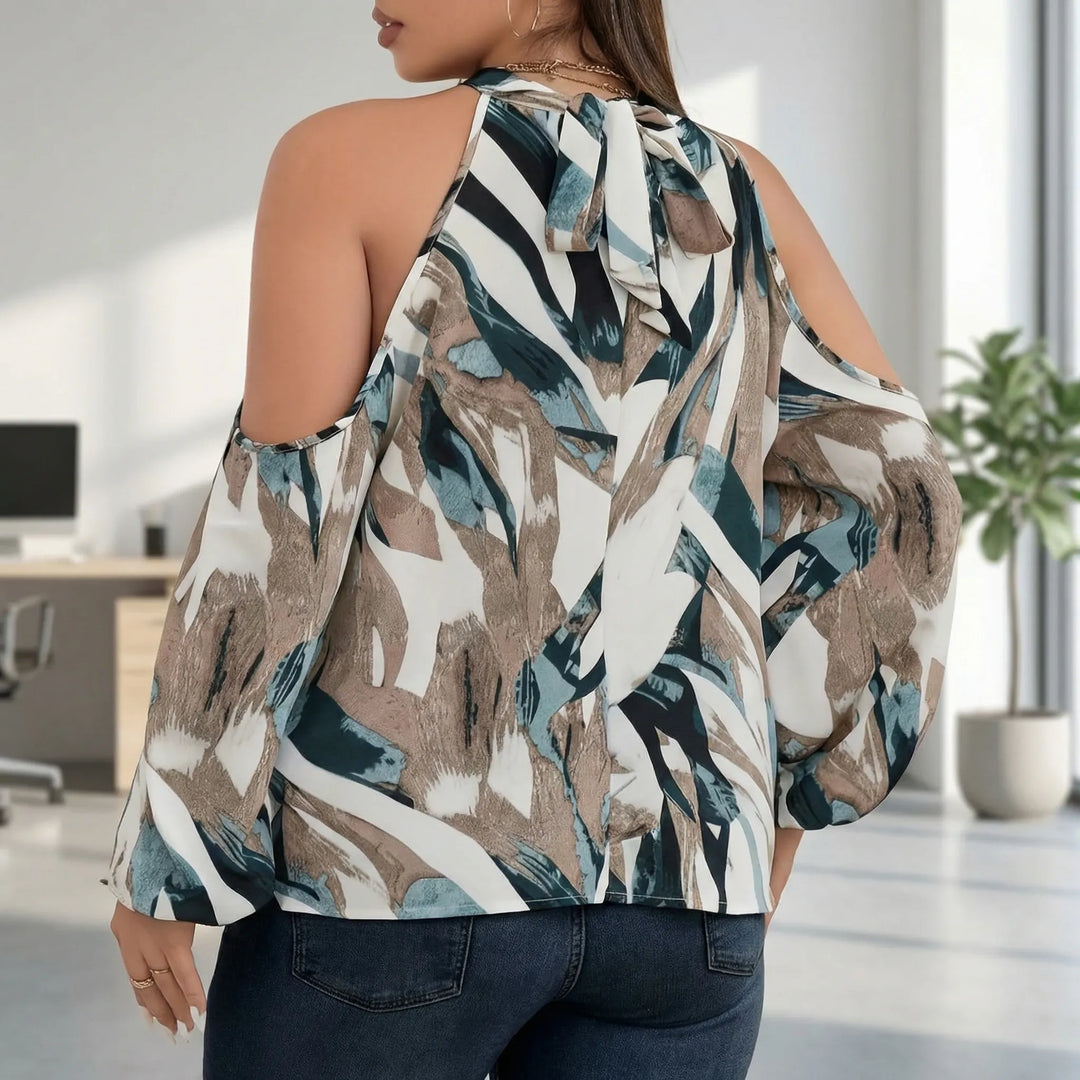 Cold-Shoulder-Damenbluse In Großen Größen - Marcella