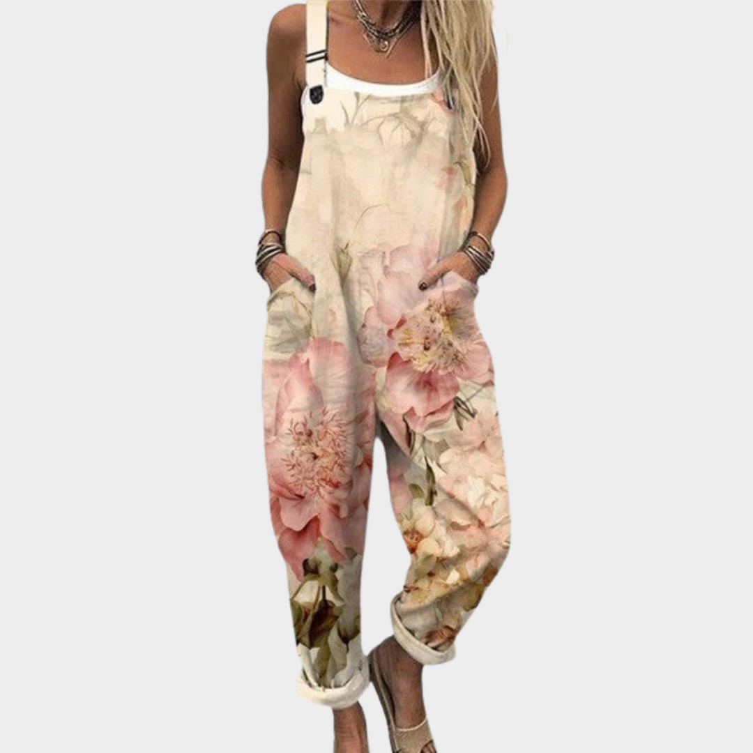 Bequeme bedruckte Latzhose – Modell 7B978C – Produktansicht 1