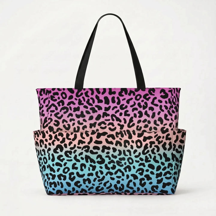 Damen Strandtasche Mit Leopardenmuster - Prowella