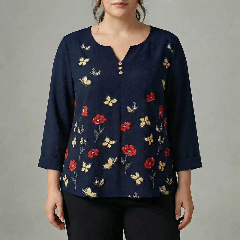 Damenbluse Lang In Plus Size - Stella