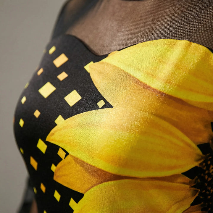 Damenkleid Mit Blumenmuster In Großen Größen - Patty