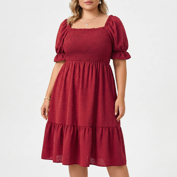 Damenkleid XL Mit Gesmoktem Oberteil - Connie