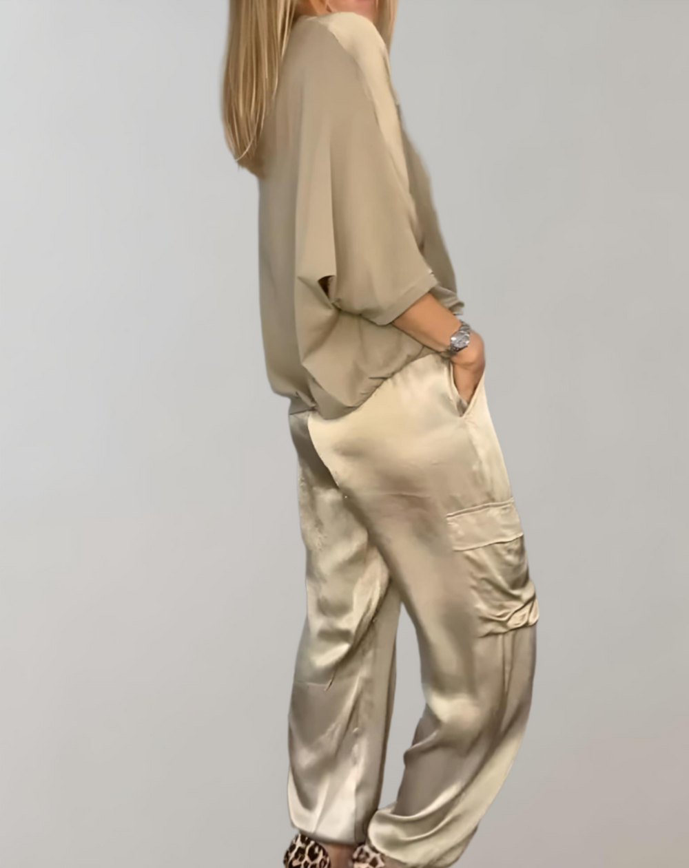 Frieda – Cargo-Lounge-Set aus Seide – Produktansicht 2