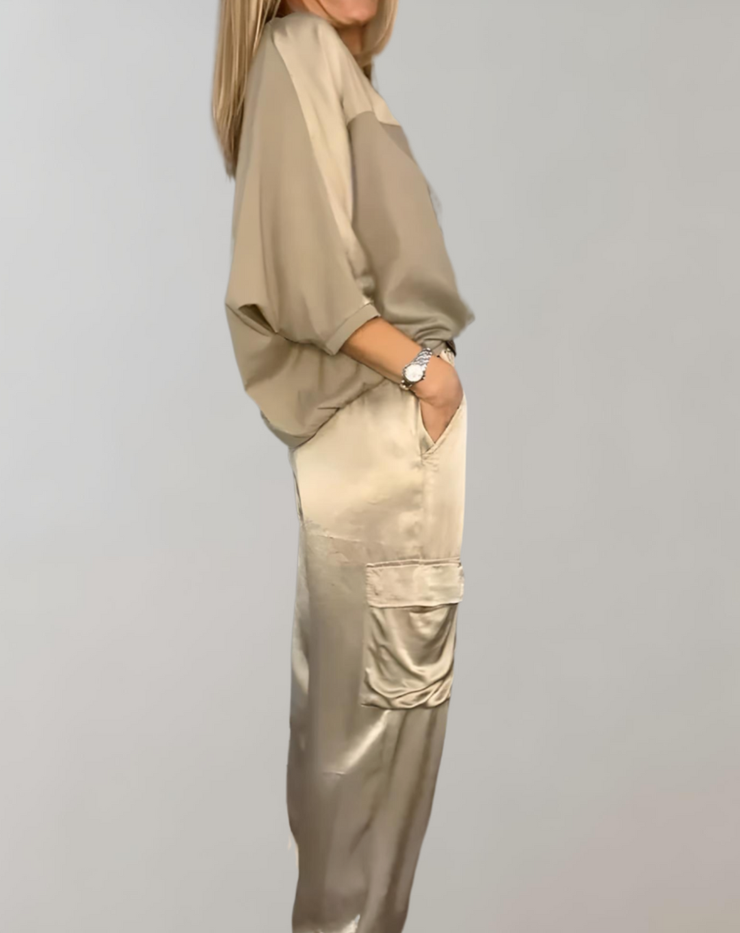Frieda – Cargo-Lounge-Set aus Seide – Produktansicht 4