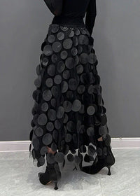 Rock mit Polka-Dots und Fließendem Schnitt – Fleur