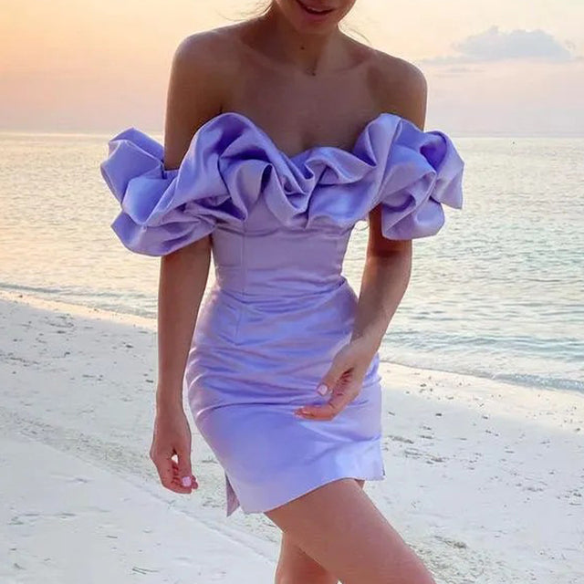 Kleid mit asymmetrischem Schulterdesign – Elin