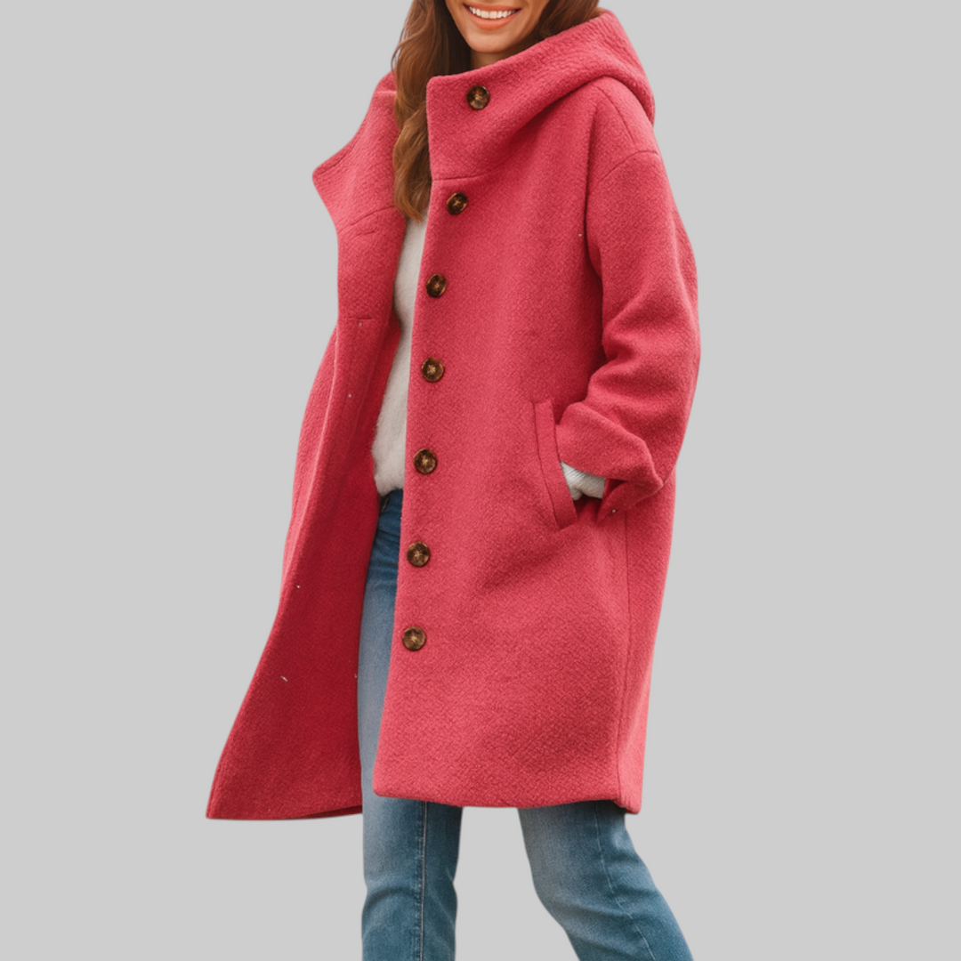 Rose – Bequemer mittellanger Alltagsmantel – Produktansicht 4