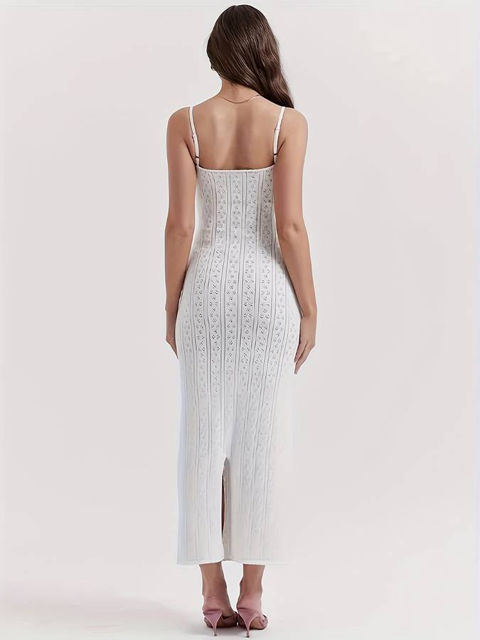 Weiße gehäkelte Boho-Sommerkleider – Lyra