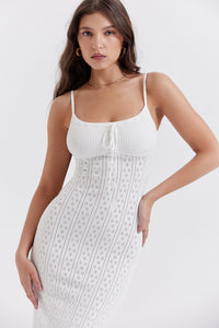 Weiße gehäkelte Boho-Sommerkleider – Lyra