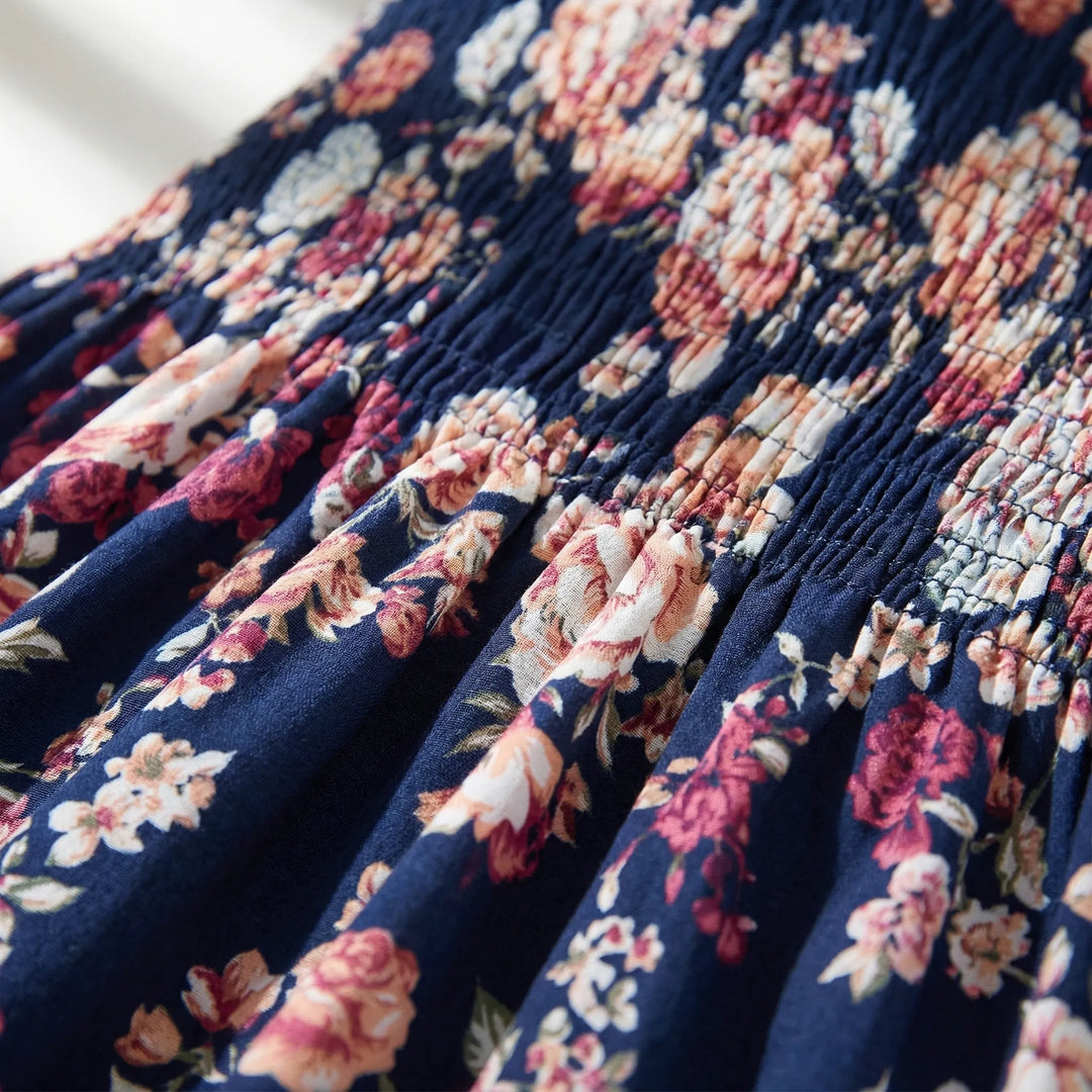 Freizeitkleid In Großen Größen Mit Gesmoktem Oberteil - Myrtle