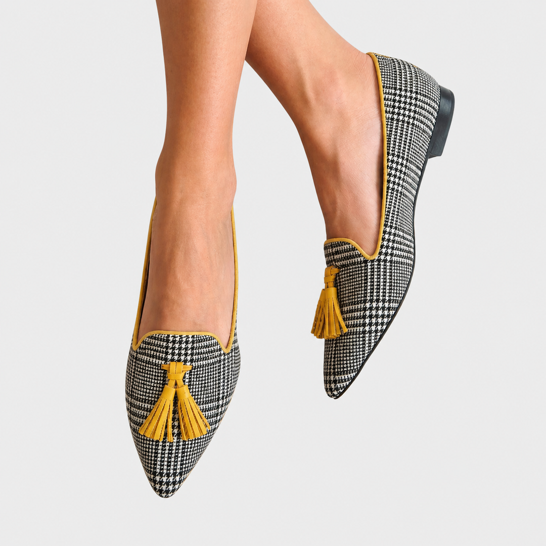 Sophie – Moderne karierte Loafer – Produktansicht 1
