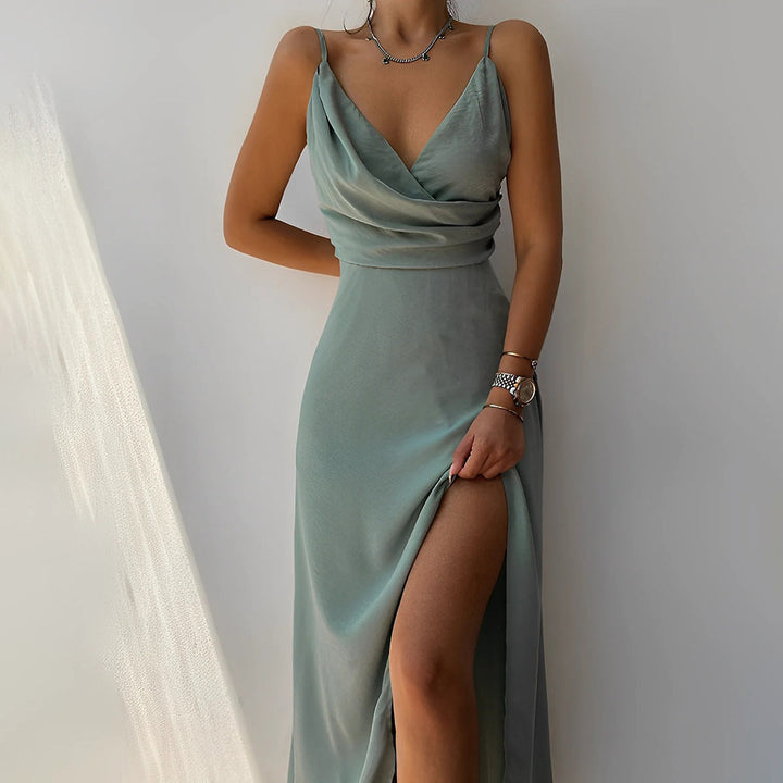 Stilvolles Spaghetti-Träger Kleid – Elena