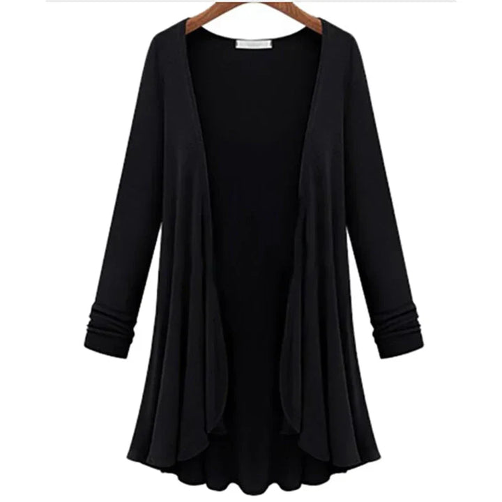 Damen Strick-Cardigan mit Rüschen – Chiara