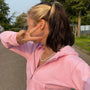 Trendige Figurbetonte Damen Cropped Zip-Up Hoodie mit Kapuze – Alina