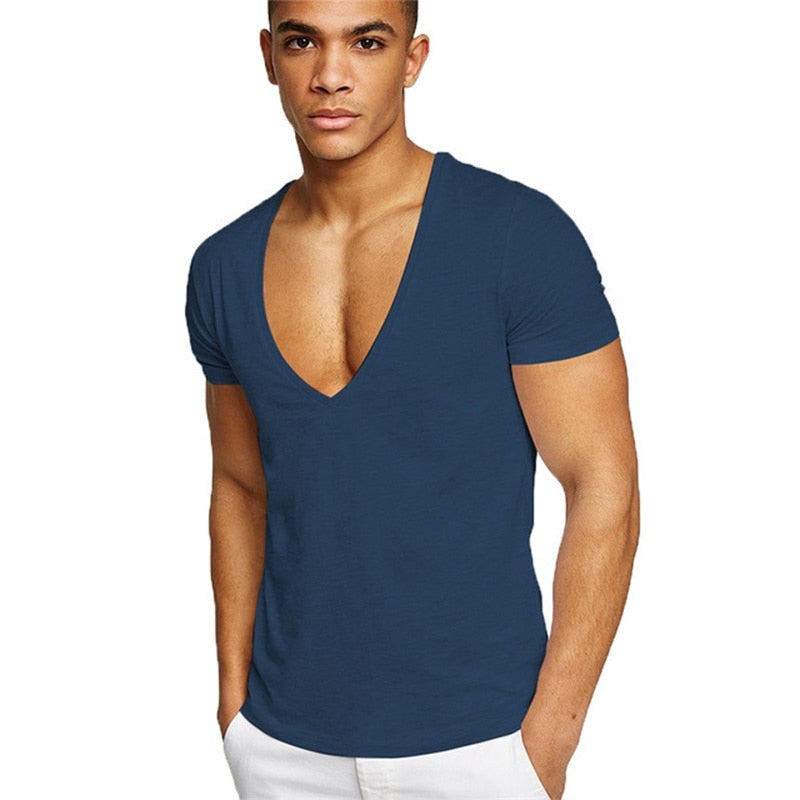Lässiges & Figurbetontes Herren V-Ausschnitt T-Shirt – Jonas