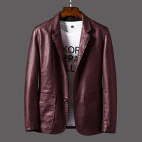 Herren-Lederblazer – Leonardo
