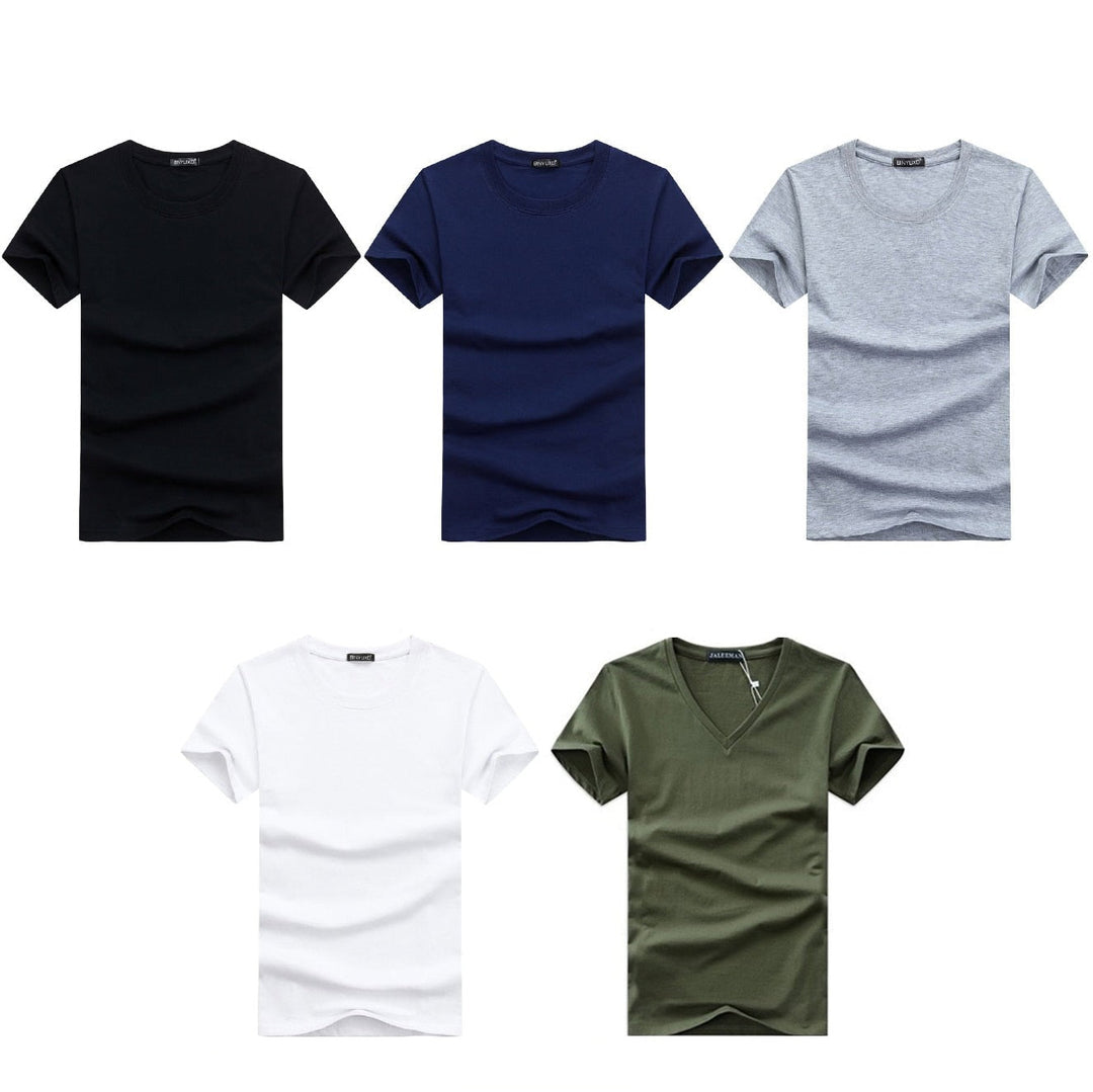 Slim Fit V-Ausschnitt T-Shirt Herren – Bequem & Alltagstauglich – Jonas
