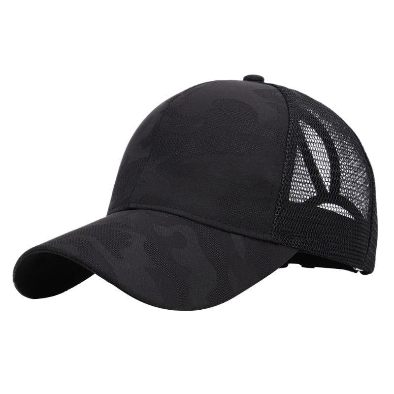 Trendige Damen Baseballcap mit Zopfloch & Klettverschluss – Leona (1+1 GRATIS Aktion)