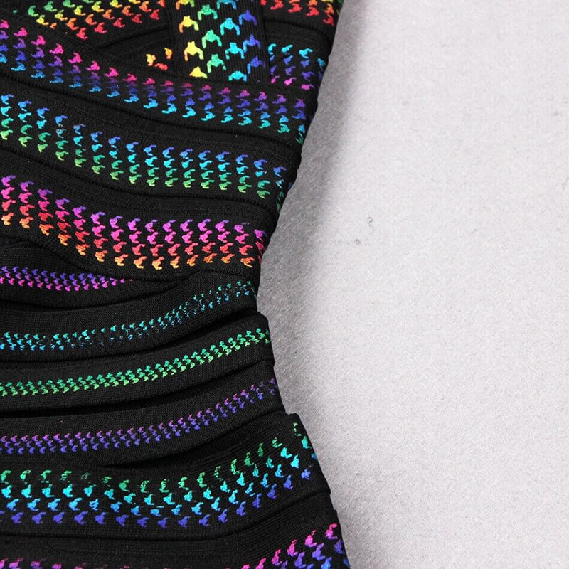 Trendy Gestreiftes Bodycon Minikleid für Damen – Liana