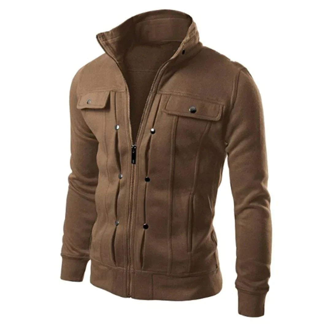 Herren Zip-Up Stehkragen-Jacke – Carlo