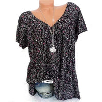 Damen Boho Sommerbluse mit Blumenprint - Celeste