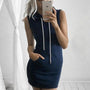 Trendy Ärmelloses Mini-Sommerkleid mit Twist-Detail – Liora