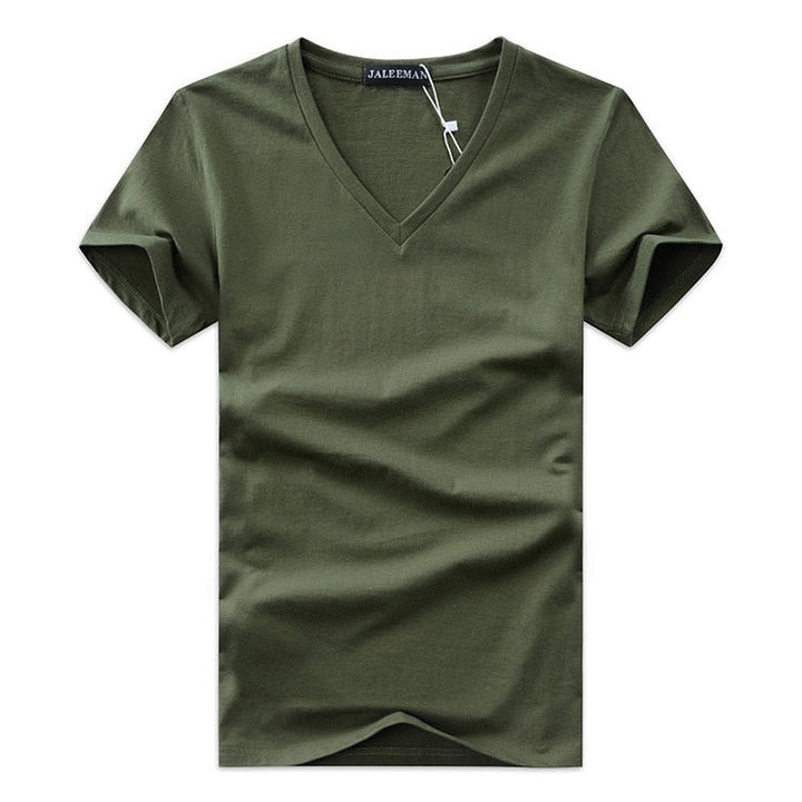 Slim Fit V-Ausschnitt T-Shirt Herren – Bequem & Alltagstauglich – Jonas