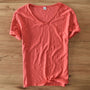 Leichtes Leinen V-Ausschnitt Shirt Herren – Atmungsaktiv & Sommerlich – Thilo