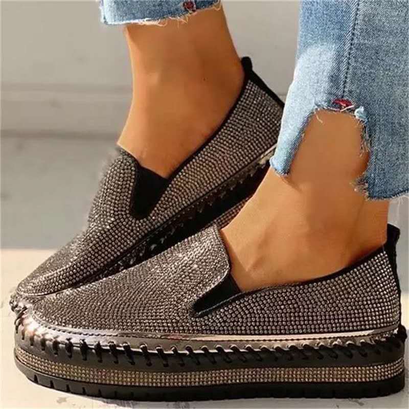 Glitzernde Damen Loafer mit Komfortsohle – Teyla
