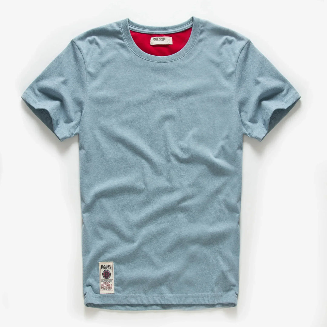 Klassisches Baumwoll-T-Shirt mit zeitlosem Look – Victor