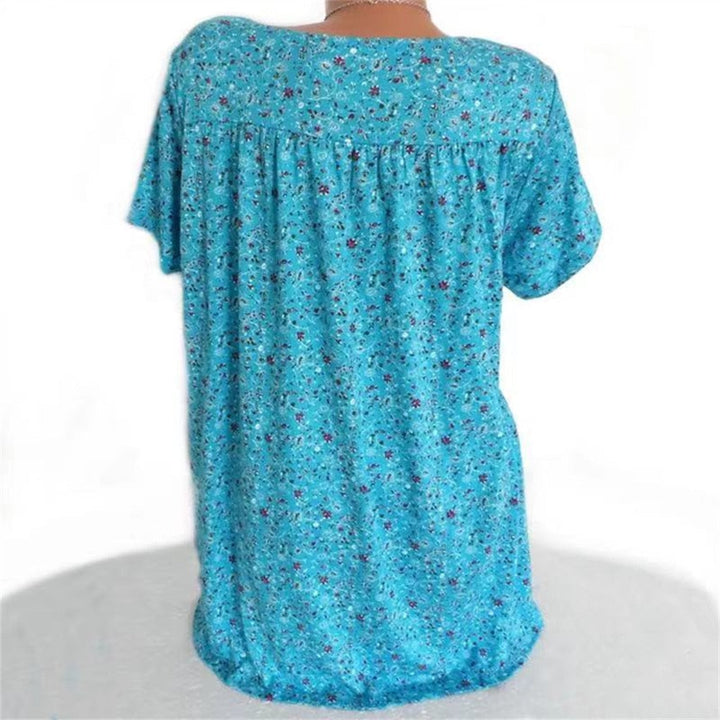 Damen Boho Sommerbluse mit Blumenprint - Celeste