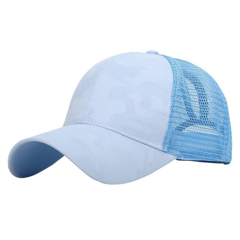 Trendige Damen Baseballcap mit Zopfloch & Klettverschluss – Leona (1+1 GRATIS Aktion)