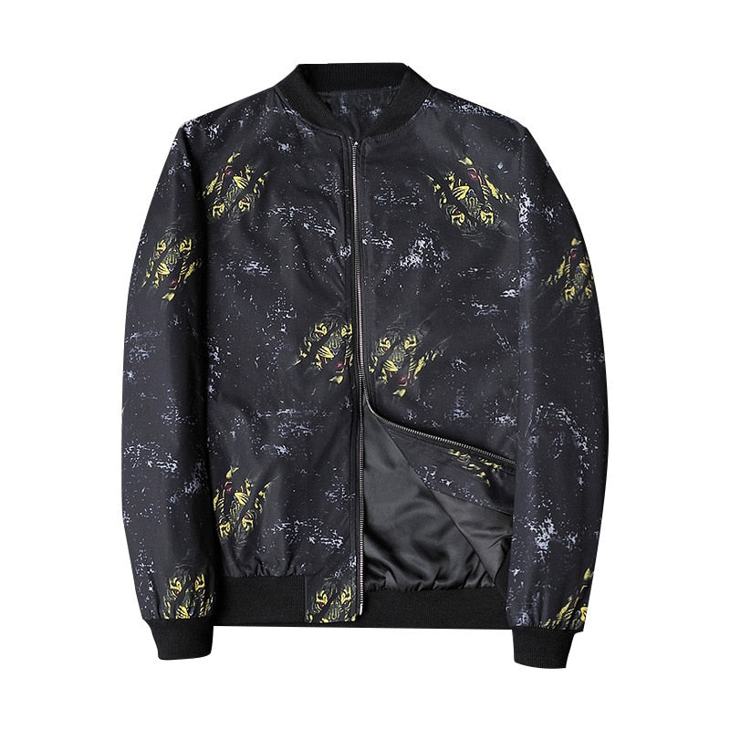 Abstract Bedruckte Herren-Bomberjacke - Enzo