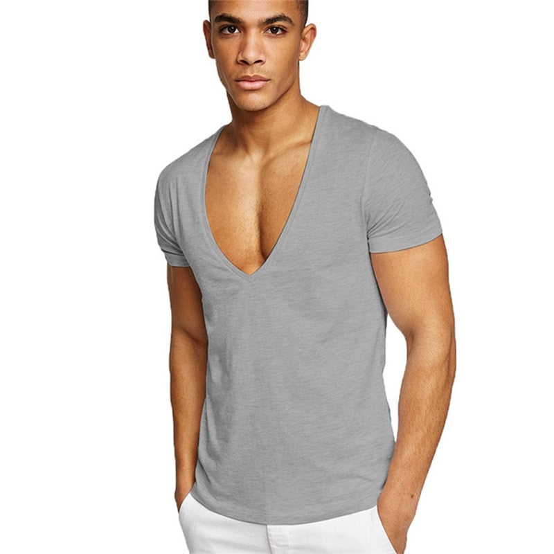 Lässiges & Figurbetontes Herren V-Ausschnitt T-Shirt – Jonas