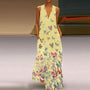 Trendy Ärmelloses Maxi-Sommerkleid mit Schmetterlingsmuster – Malia