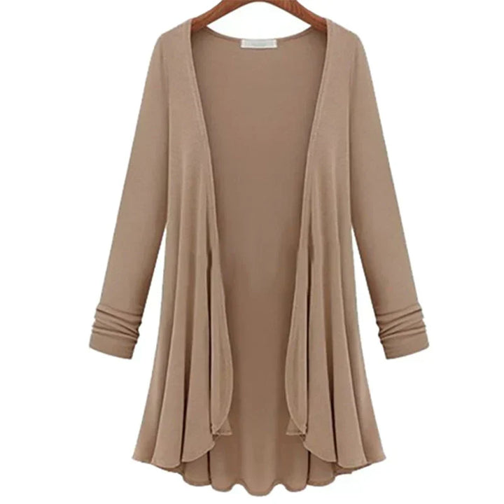 Damen Strick-Cardigan mit Rüschen – Chiara