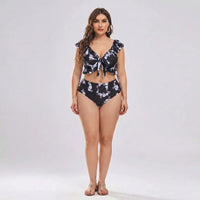 High Waist Bikini Set In Großen Größen - Jeanette
