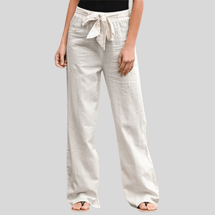 Ida – Damen-Relaxhose mit Kordel und elastischem Bund – Produktansicht 1