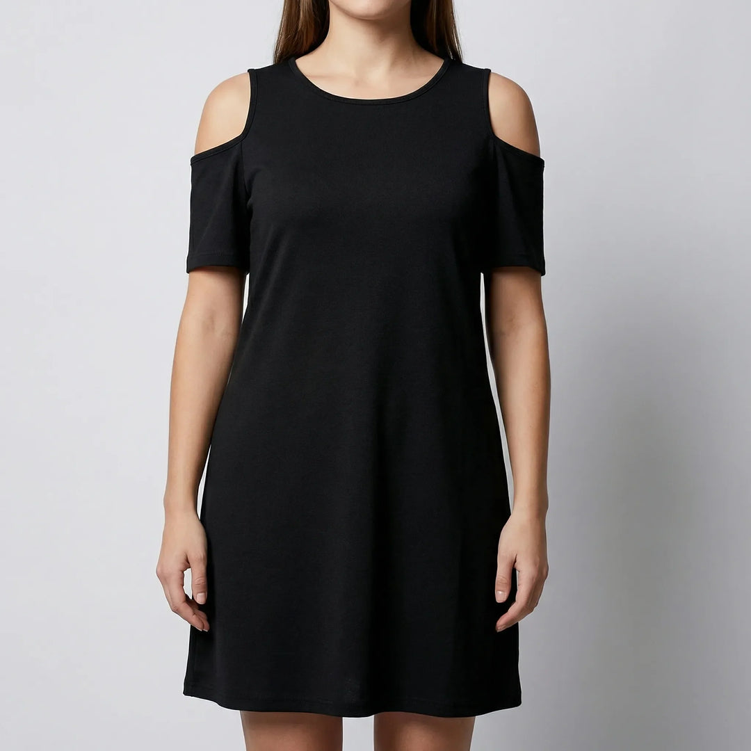 Knieumspielendes Damenkleid XL Mit Schulterausschnitten - Terri