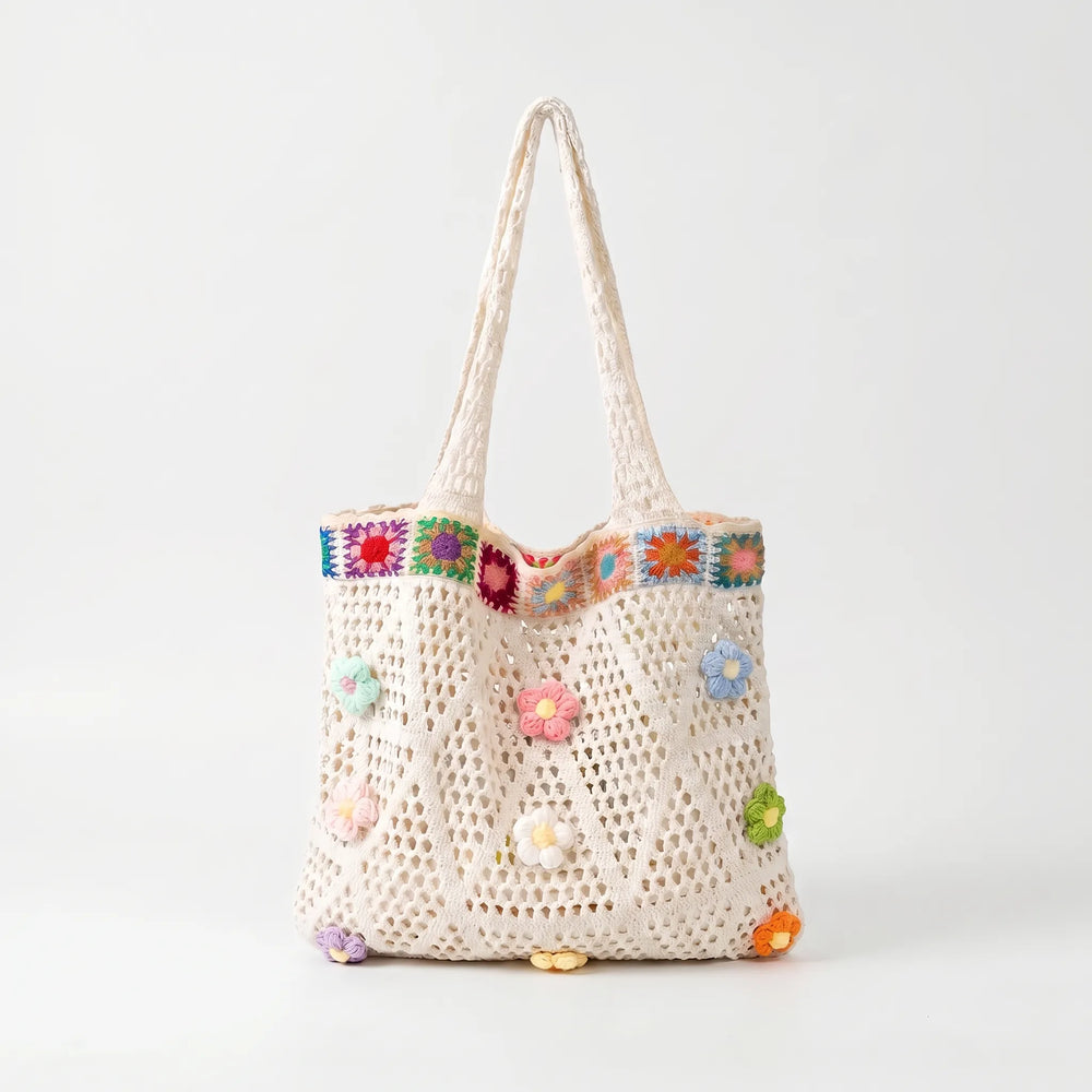 Legere Häkeltasche Mit Blumendetails - Florinta