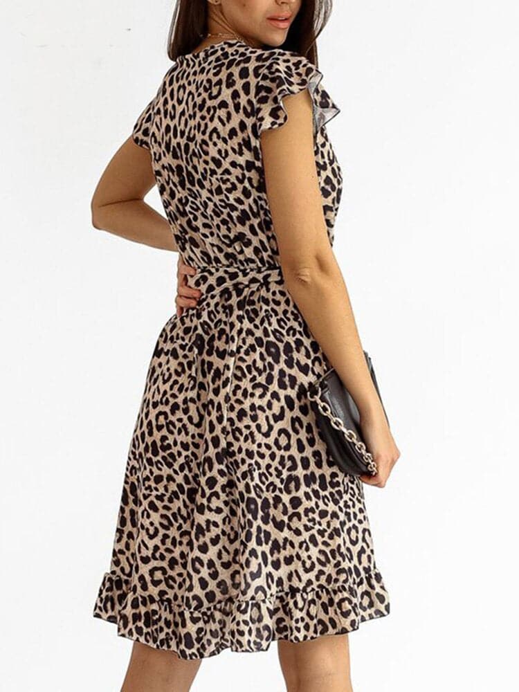 Trendiges Minikleid im Leopardenmuster – Amira
