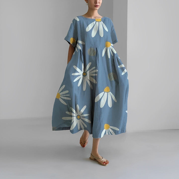 Luftiges Sommer-Maxikleid mit Taillenakzent – Clara