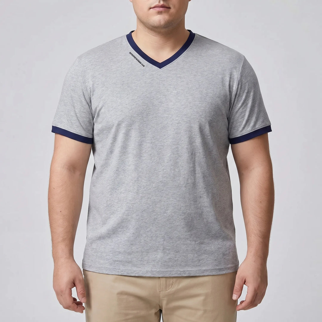 Locker geschnittenes Herren-Alltagsshirt in Übergröße - Shane