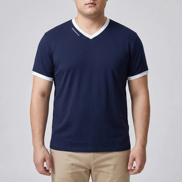 Locker geschnittenes Herren-Alltagsshirt in Übergröße - Shane